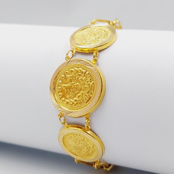 21K Gold Rashadi Bracelet by Saeed Jewelry - Image 3