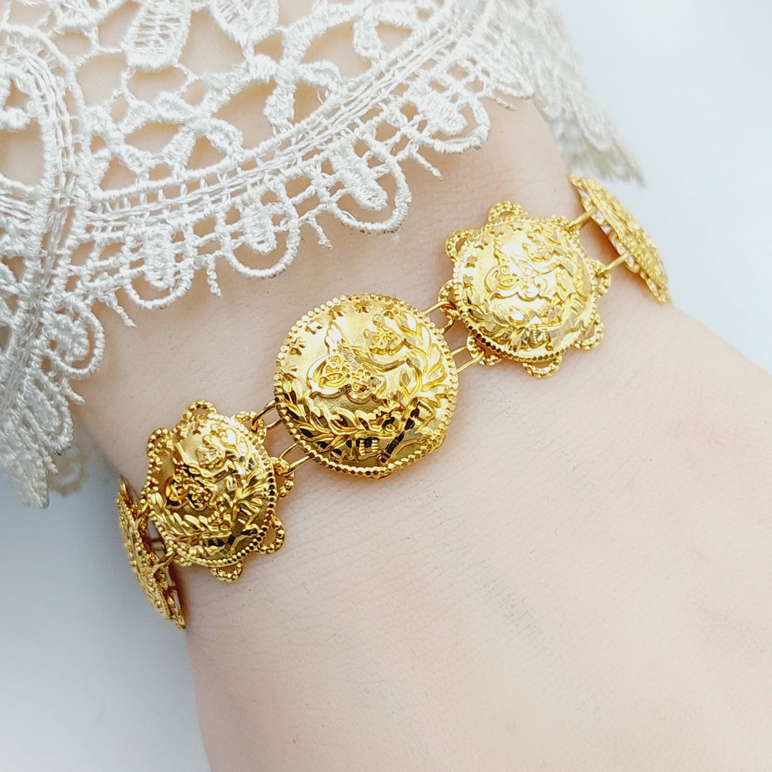 21K Gold Rashadi Bracelet by Saeed Jewelry - Image 4