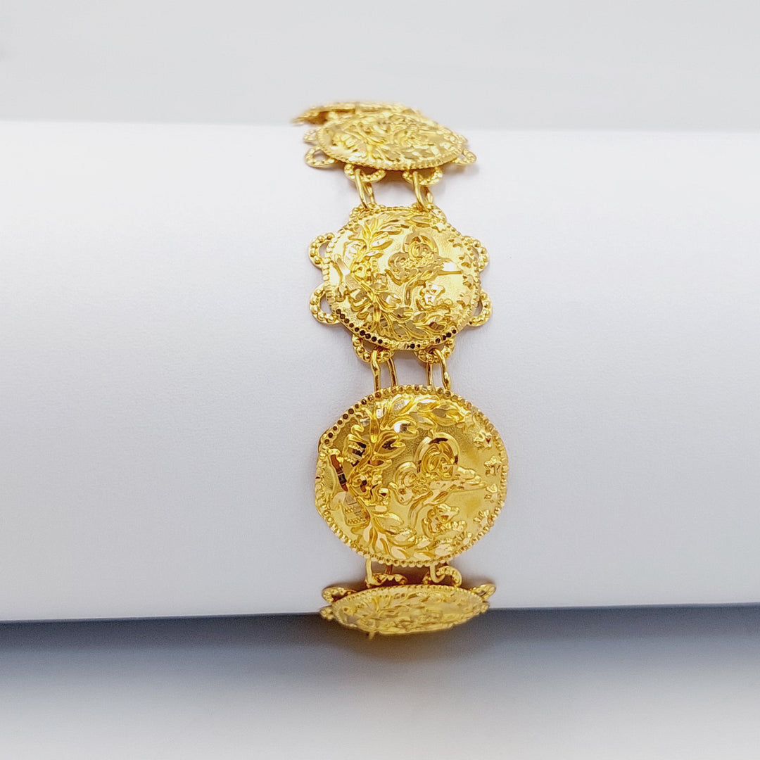 21K Gold Rashadi Bracelet by Saeed Jewelry - Image 1