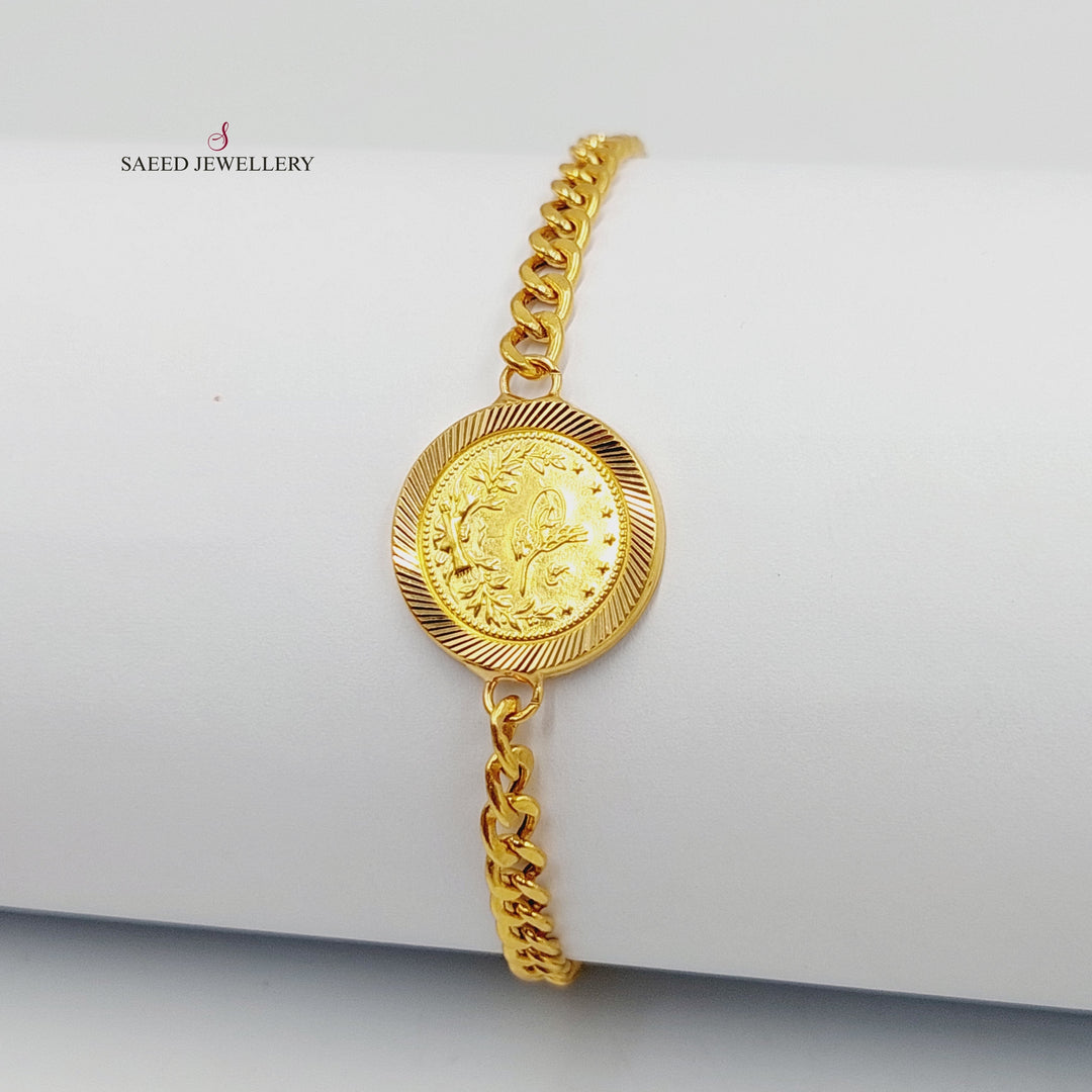Rashadi Bracelet  Made of 21K Yellow Gold by Saeed Jewelry-30848