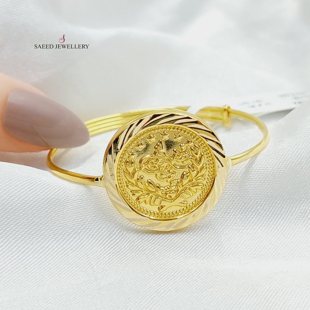 Rashadi Children's Bracelet  Made Of 18K Yellow Gold by Saeed Jewelry-29648