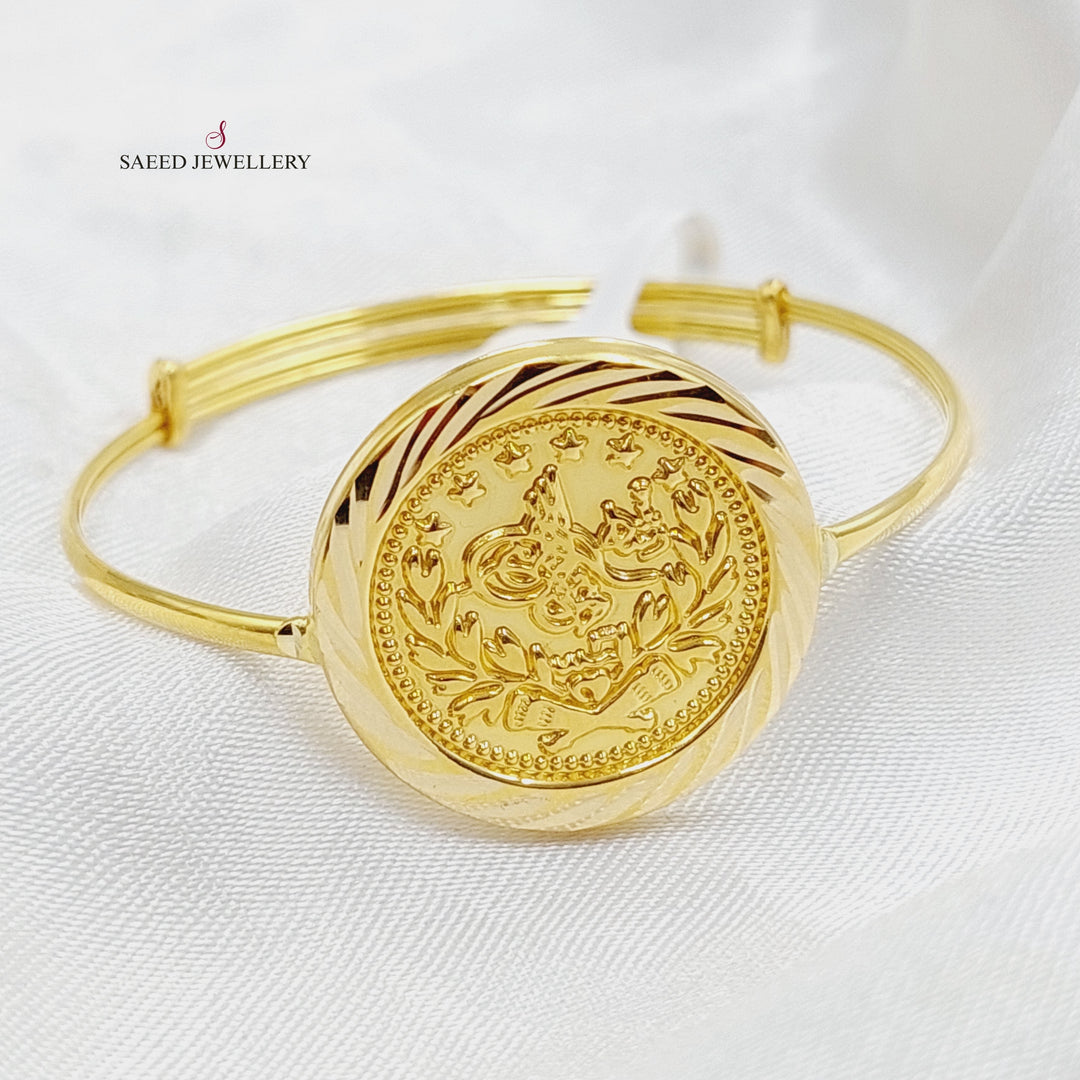 18K Gold Rashadi Children's Bracelet by Saeed Jewelry - Image 7