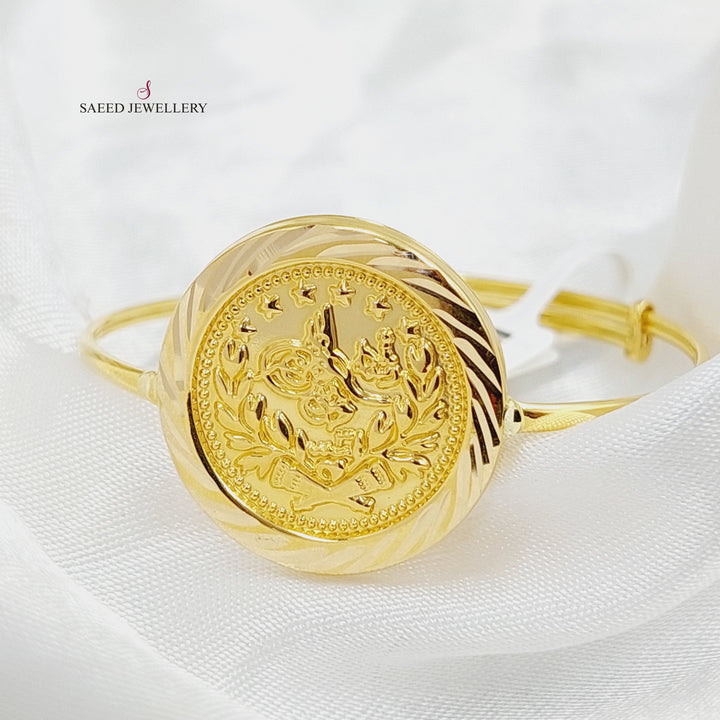 18K Gold Rashadi Children's Bracelet by Saeed Jewelry - Image 5