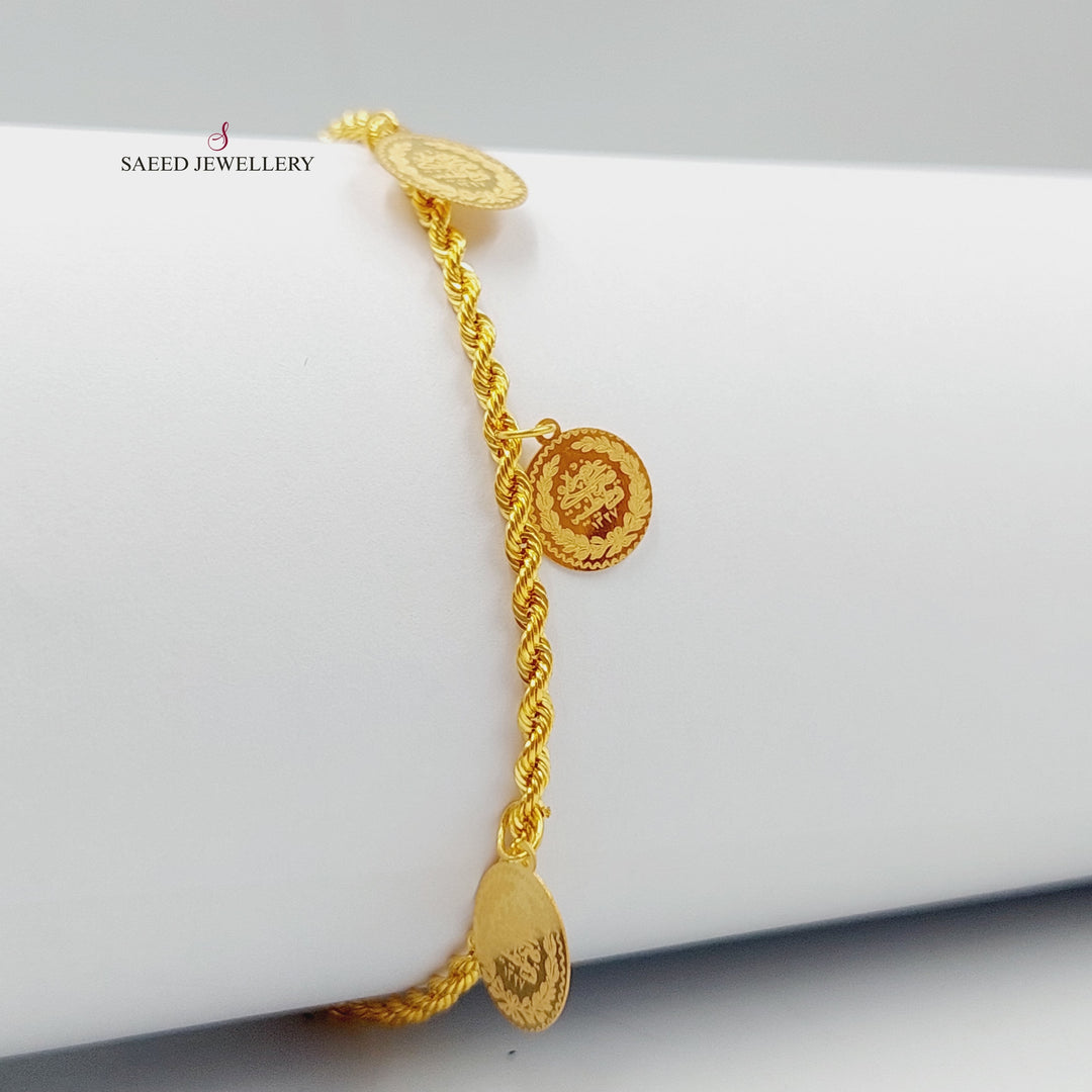 21K Gold Rashadi Dandash Bracelet by Saeed Jewelry - Image 5