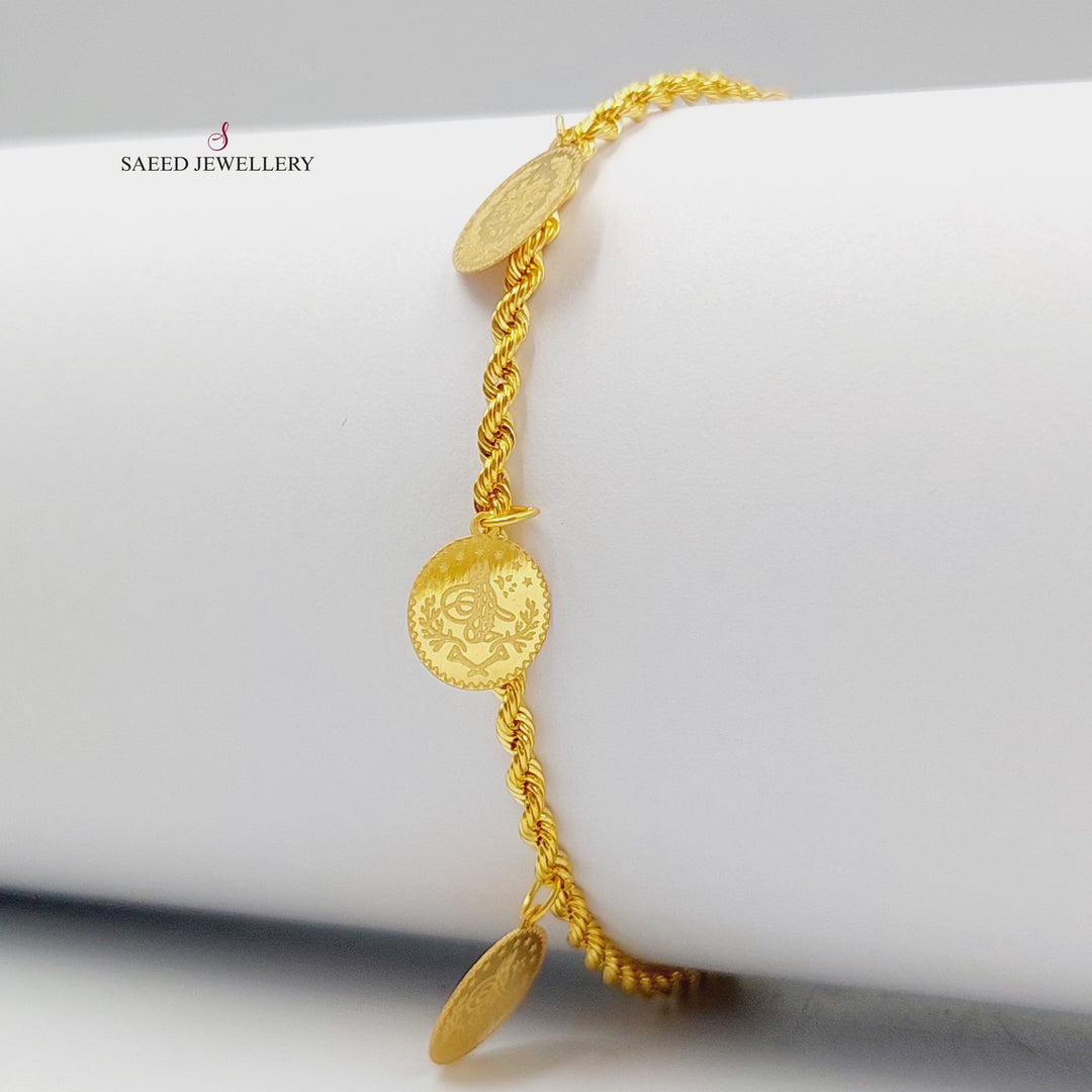 21K Gold Rashadi Dandash Bracelet by Saeed Jewelry - Image 4