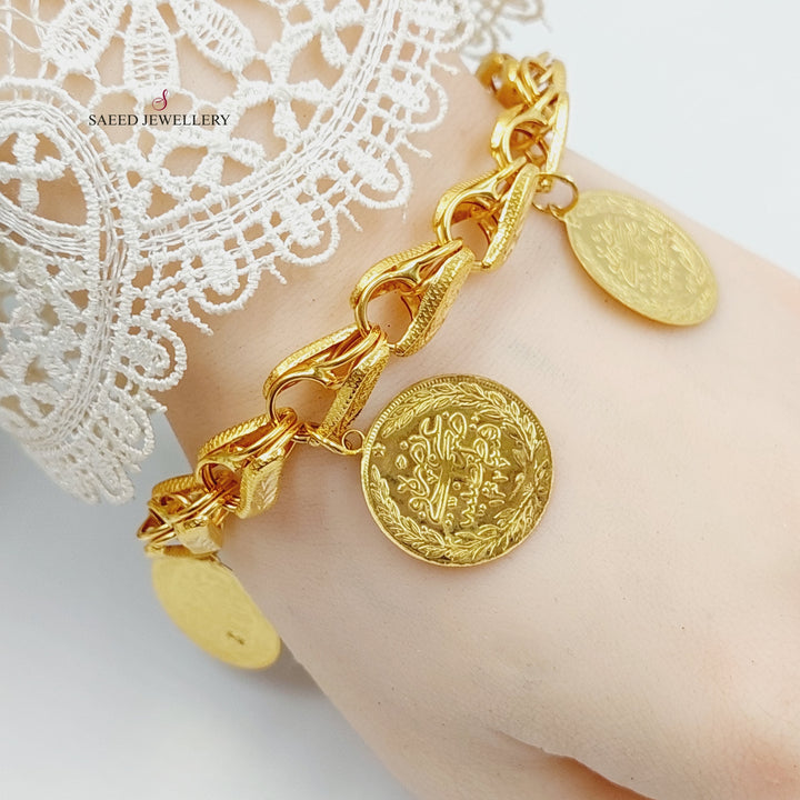 21K Gold Rashadi Dandash Bracelet by Saeed Jewelry - Image 3