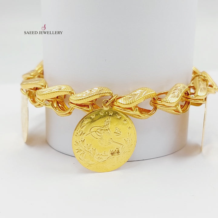 21K Gold Rashadi Dandash Bracelet by Saeed Jewelry - Image 6