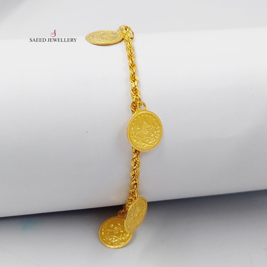 21K Gold Rashadi Dandash Bracelet by Saeed Jewelry - Image 6