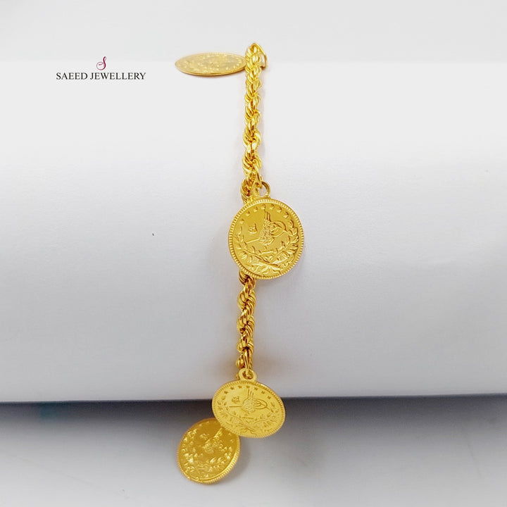 21K Gold Rashadi Dandash Bracelet by Saeed Jewelry - Image 1