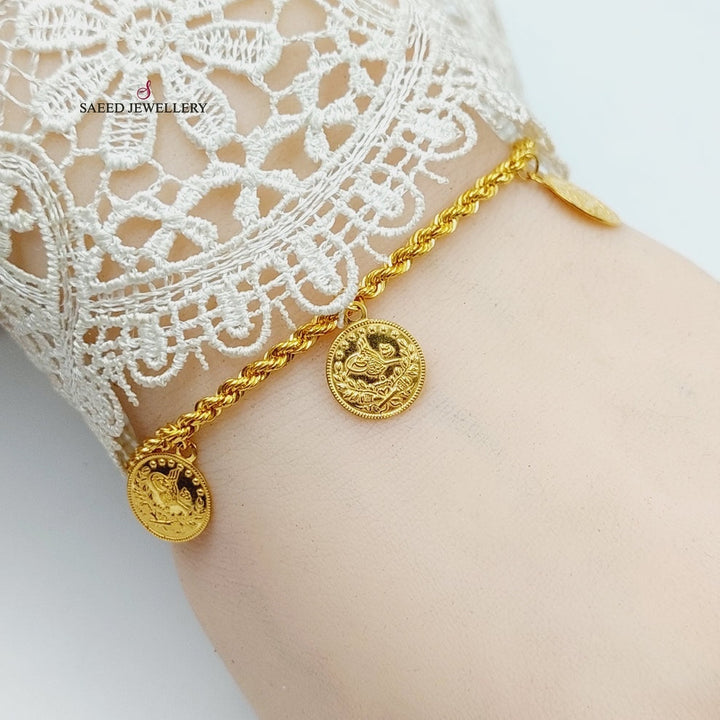 21K Gold Rashadi Dandash Bracelet by Saeed Jewelry - Image 3