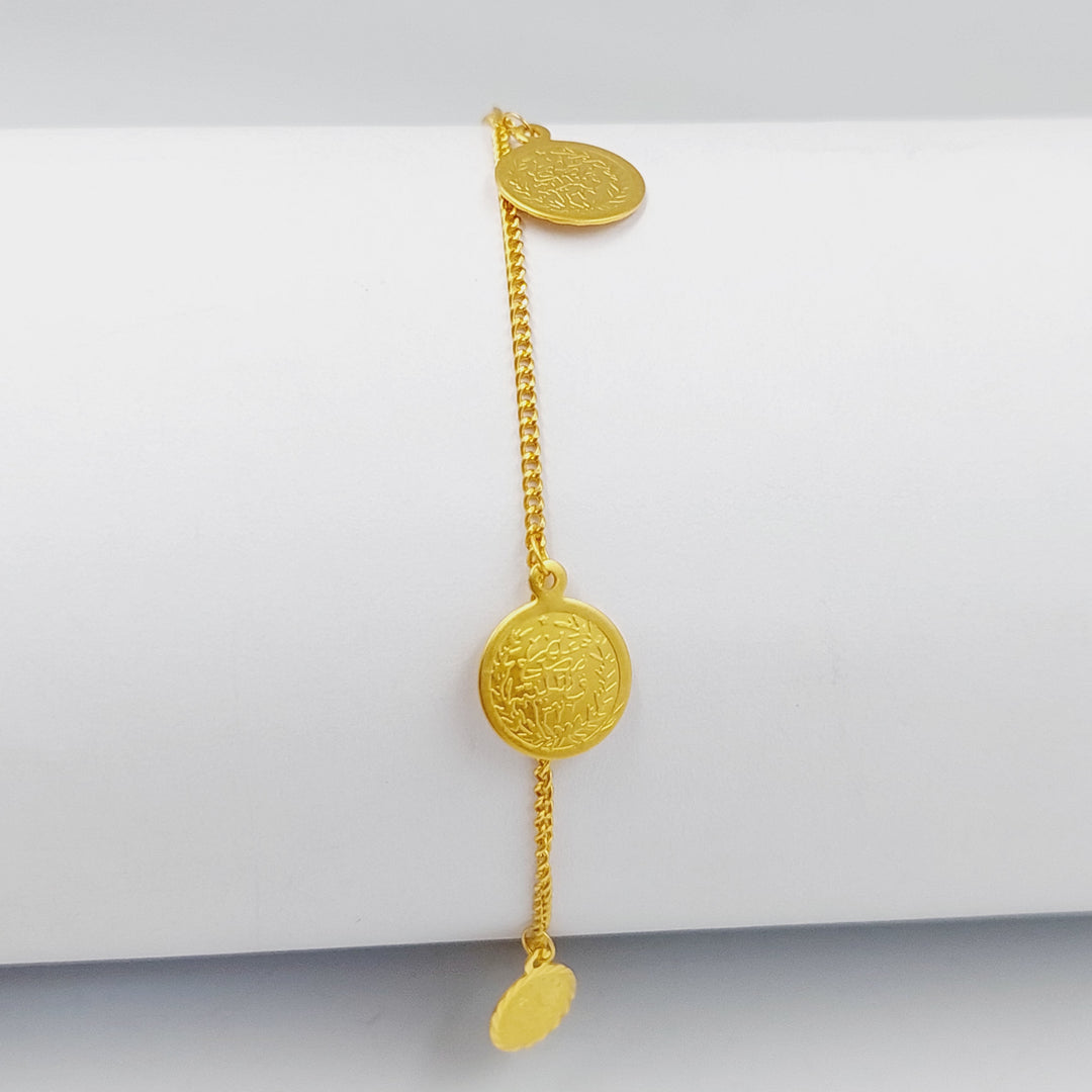 Rashadi Dandash Bracelet  Made Of 21K Yellow Gold by Saeed Jewelry-30193