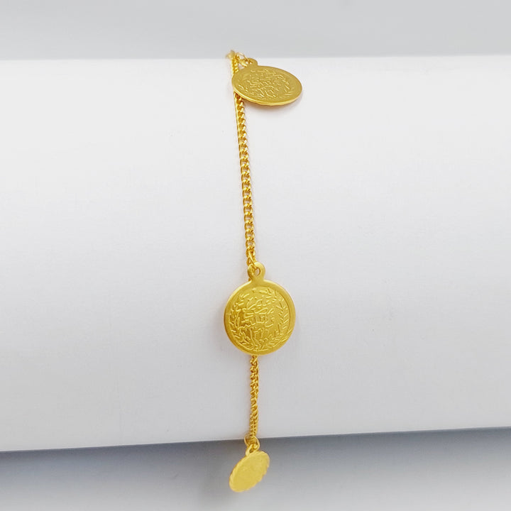 Rashadi Dandash Bracelet  Made Of 21K Yellow Gold by Saeed Jewelry-30193
