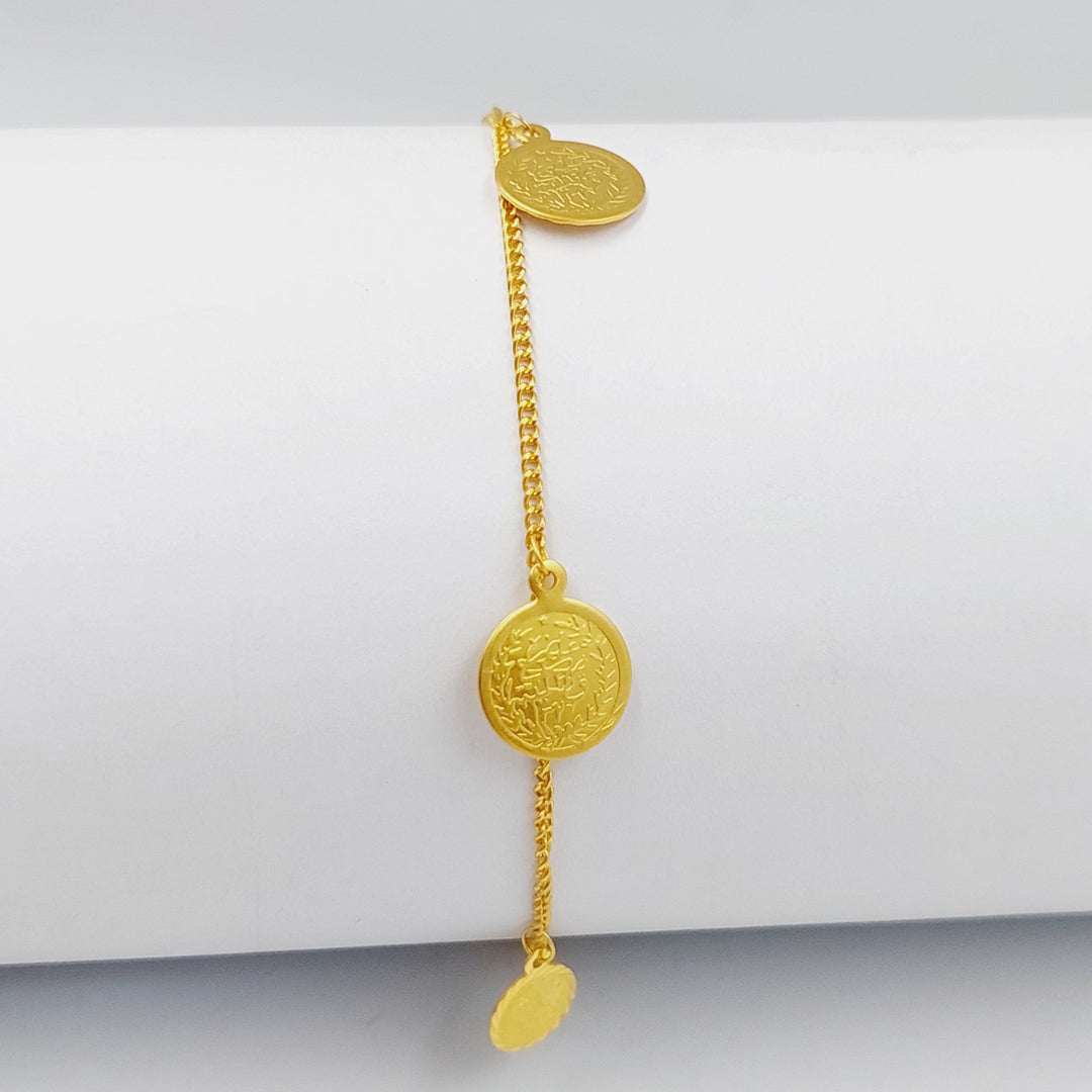 21K Gold Rashadi Dandash Bracelet by Saeed Jewelry - Image 1