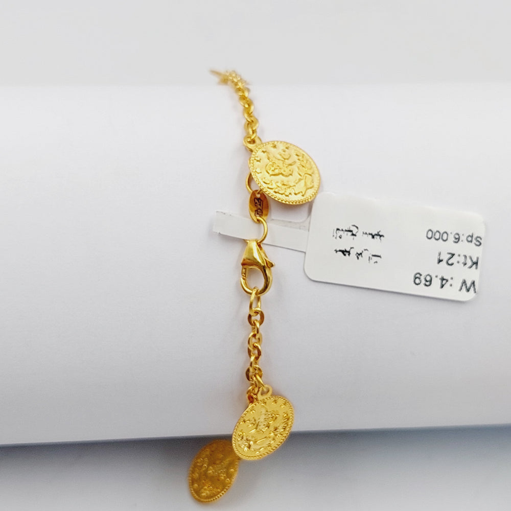 21K Gold Rashadi Dandash Bracelet by Saeed Jewelry - Image 2