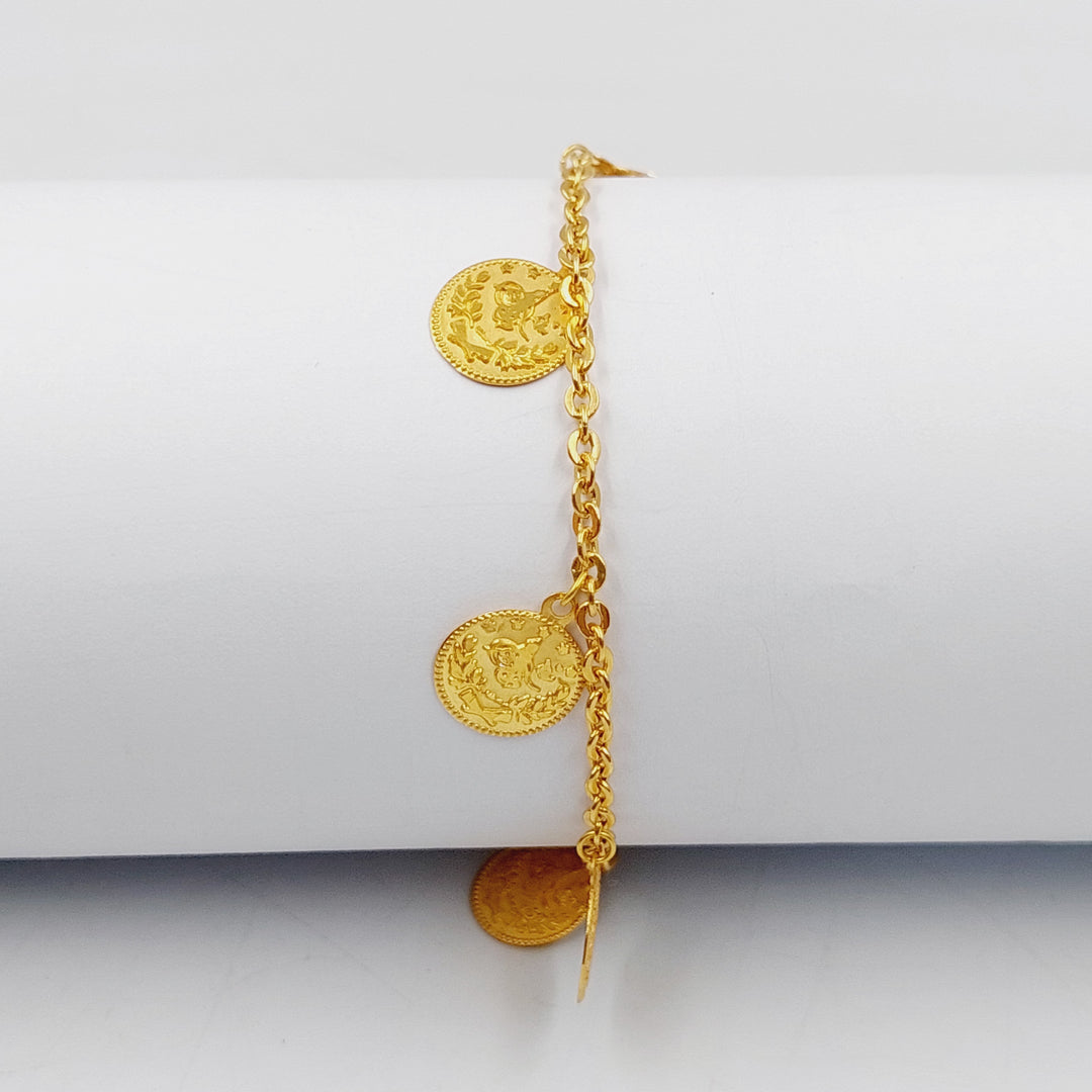 Rashadi Dandash Bracelet  Made Of 21K Yellow Gold by Saeed Jewelry-30479