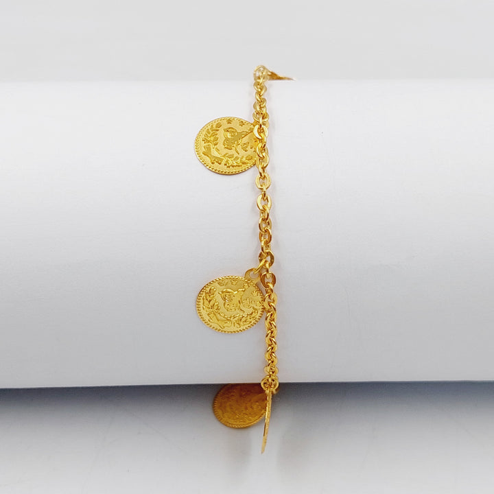 21K Gold Rashadi Dandash Bracelet by Saeed Jewelry - Image 1