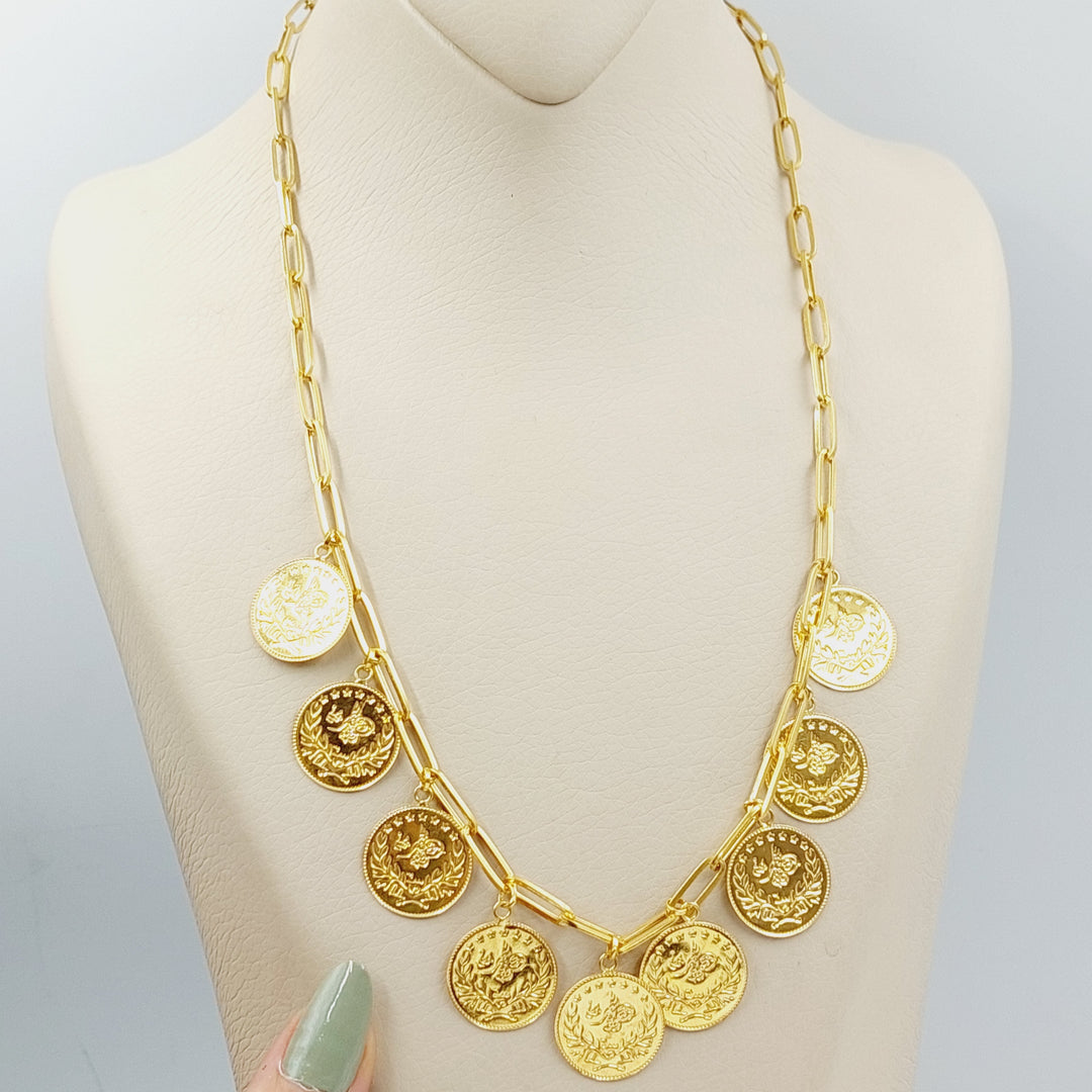 21K Gold Rashadi Dandash Necklace by Saeed Jewelry - Image 2