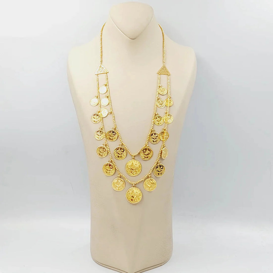 21K Gold Rashadi Dandash Necklace by Saeed Jewelry - Image 5