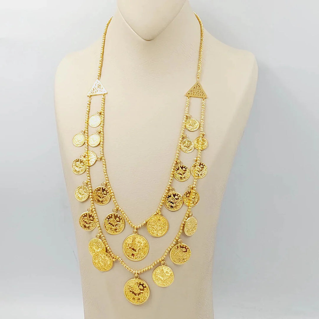 21K Gold Rashadi Dandash Necklace by Saeed Jewelry - Image 1