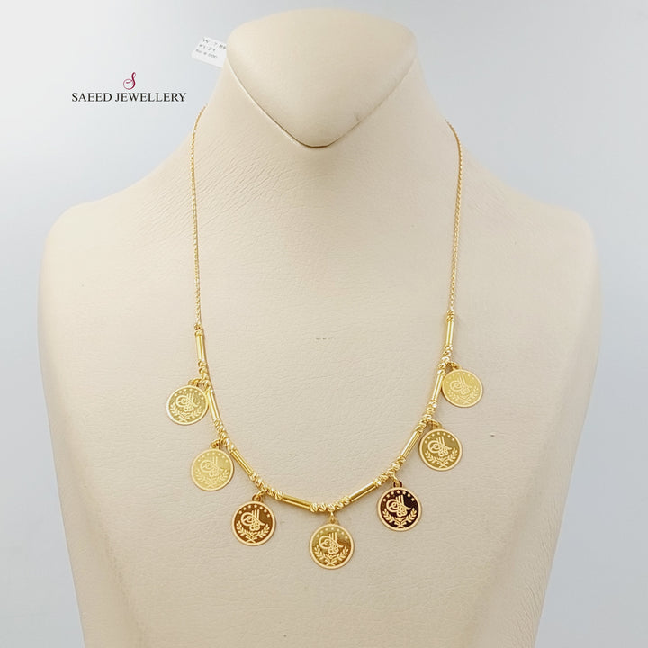 21K Gold Rashadi Dandash Necklace by Saeed Jewelry - Image 2