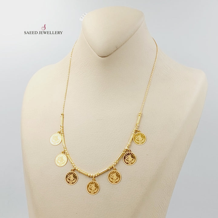 21K Gold Rashadi Dandash Necklace by Saeed Jewelry - Image 3