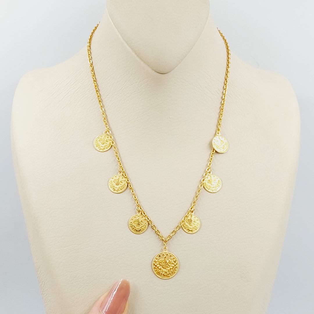 21K Gold Rashadi Dandash Necklace by Saeed Jewelry - Image 1