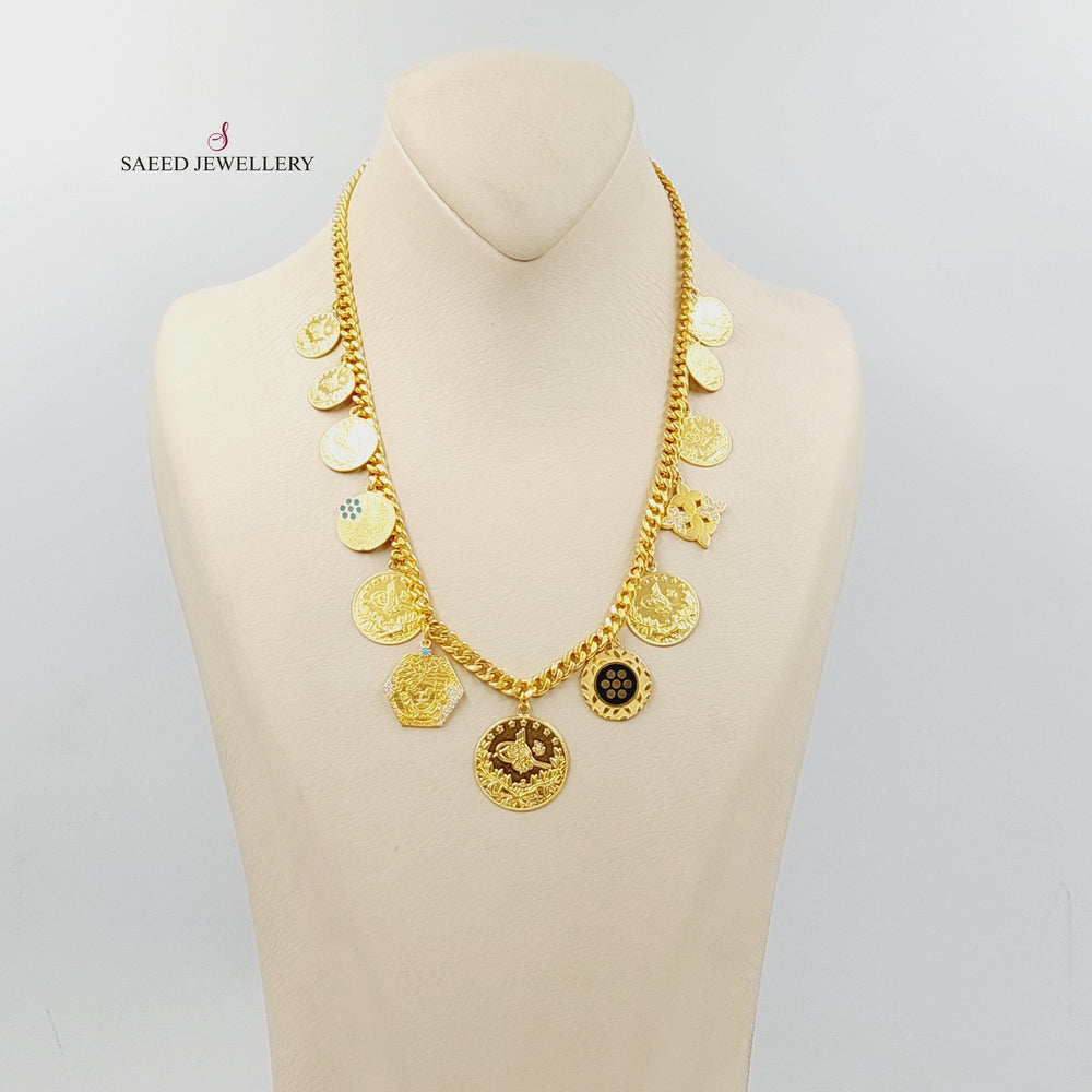 21K Gold Rashadi Dandash Necklace by Saeed Jewelry - Image 2