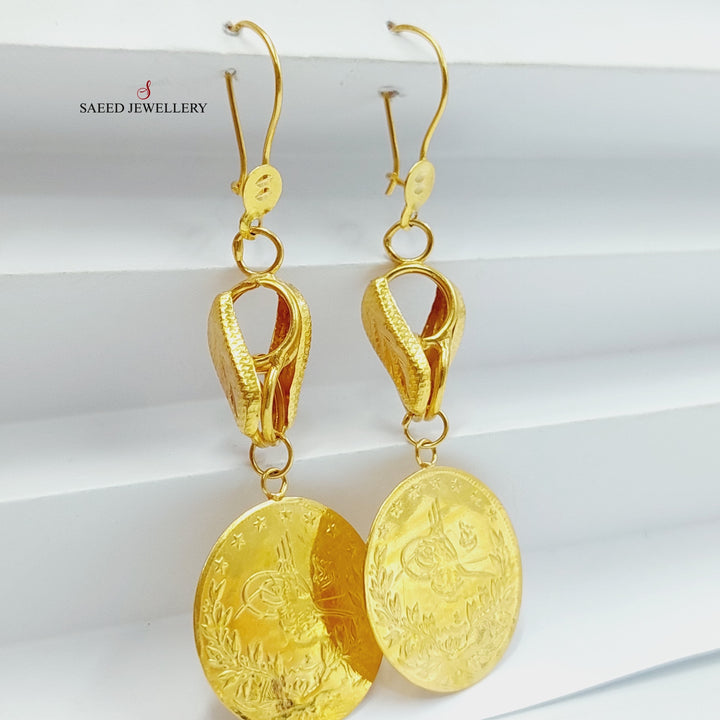 21K Gold Rashadi Earrings by Saeed Jewelry - Image 5