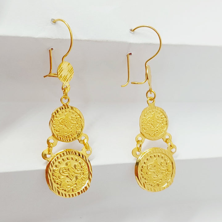 21K Gold Rashadi Earrings by Saeed Jewelry - Image 1