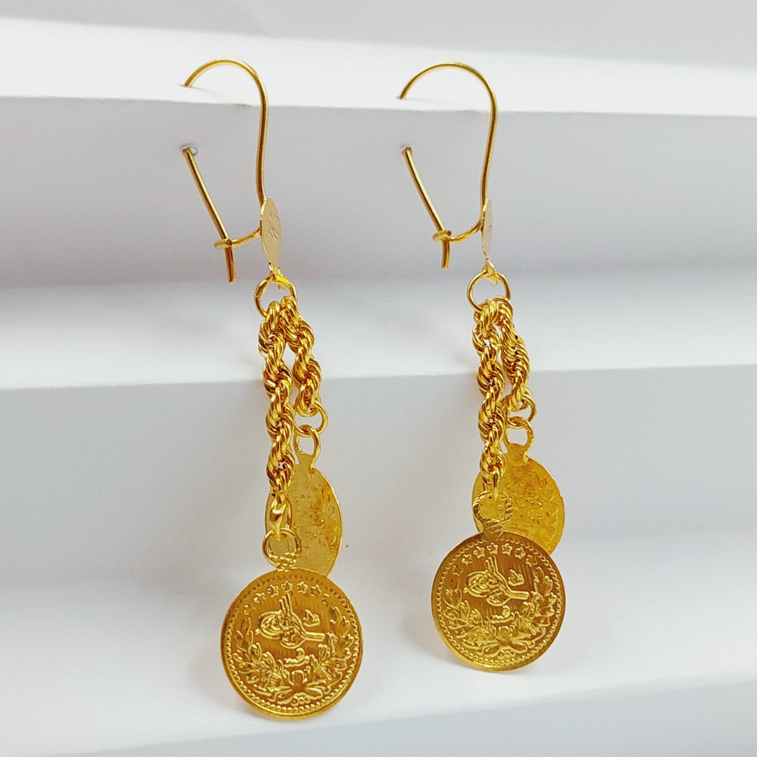 21K Gold Rashadi Earrings by Saeed Jewelry - Image 6