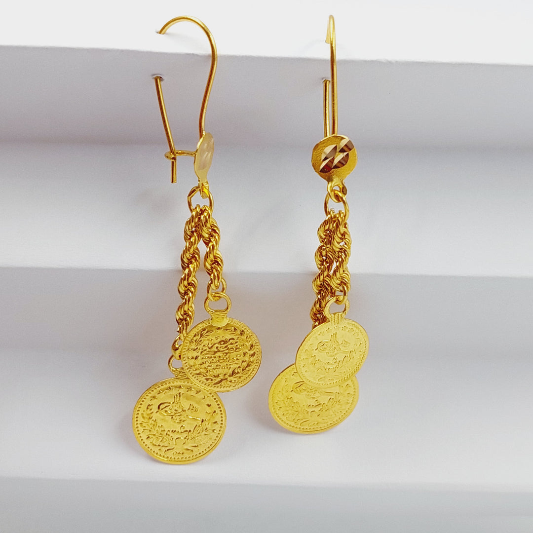 Rashadi Earrings  Made Of 21K Yellow Gold by Saeed Jewelry-28860