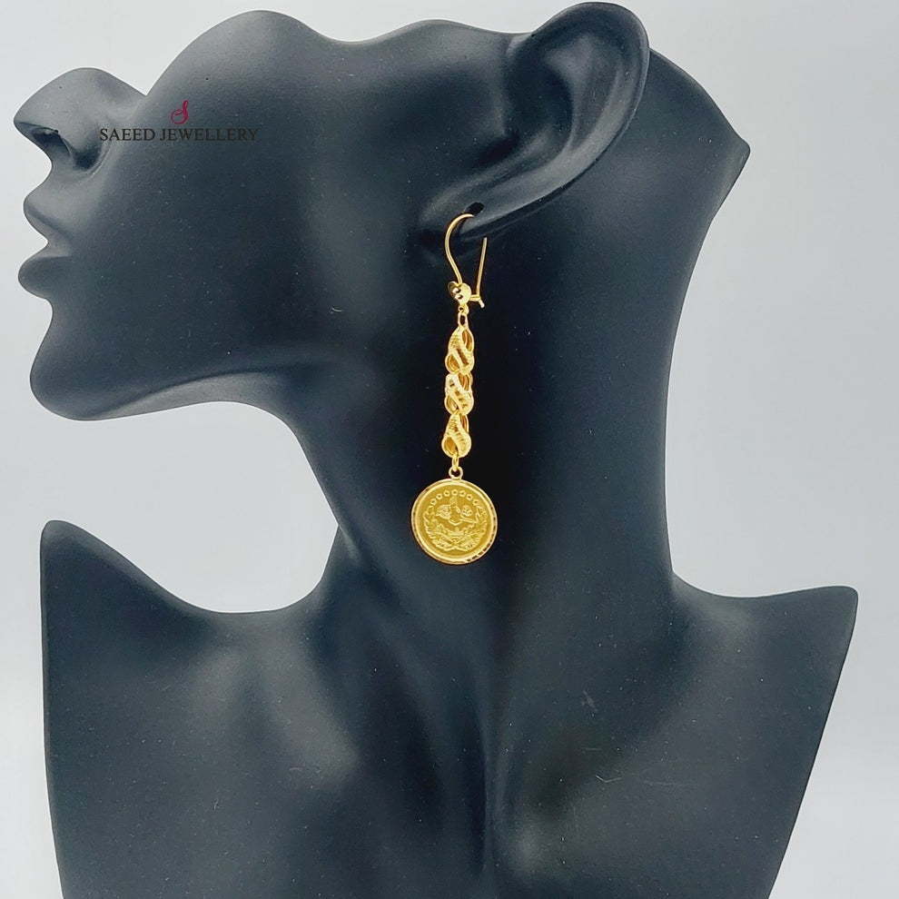Rashadi Earrings  Made Of 21K Yellow Gold by Saeed Jewelry-29660