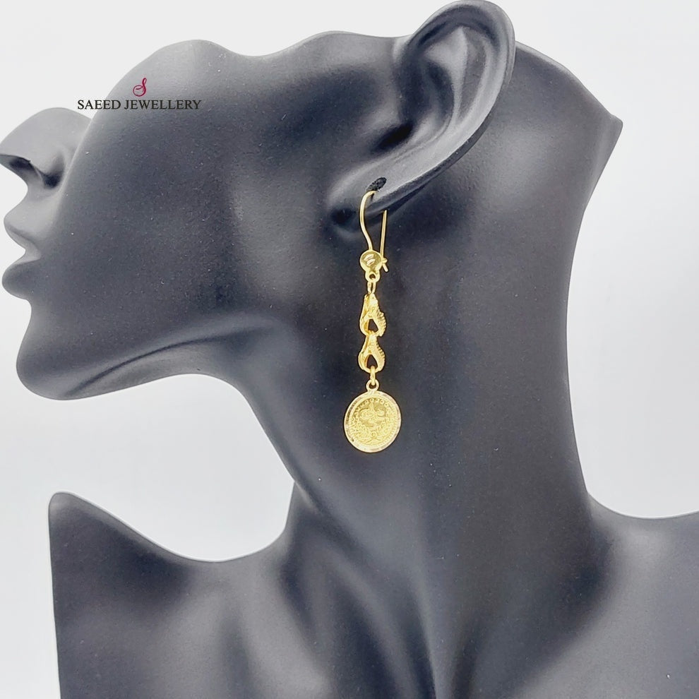 Rashadi Earrings  Made Of 21K Yellow Gold by Saeed Jewelry-29661