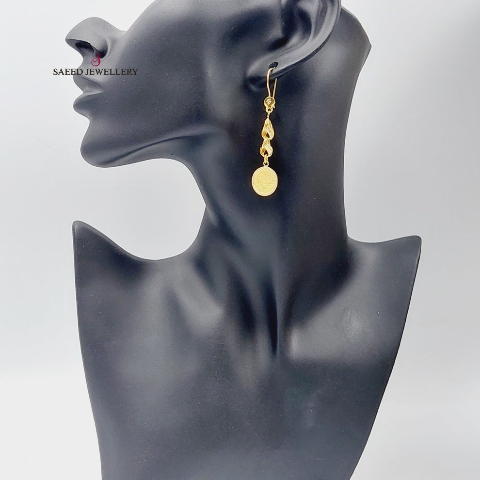 Rashadi Earrings  Made Of 21K Yellow Gold by Saeed Jewelry-29662