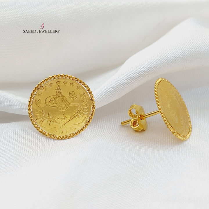 21K Gold Rashadi Earrings by Saeed Jewelry - Image 2