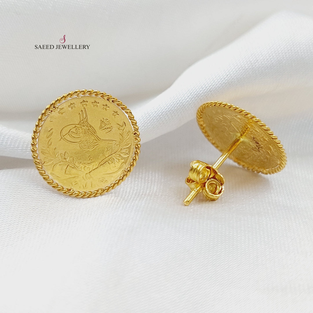 21K Gold Rashadi Earrings by Saeed Jewelry - Image 1