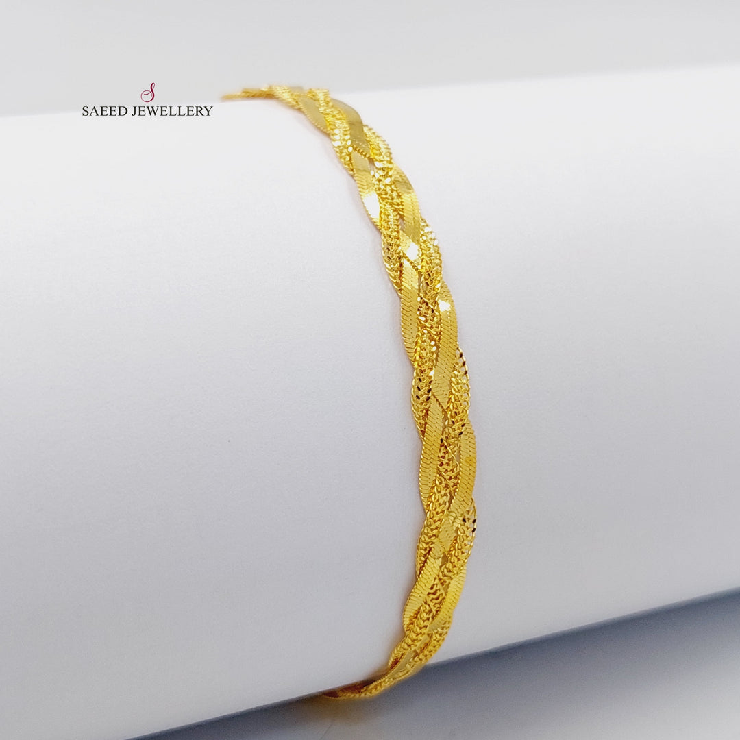 21K Gold Fancy Bracelet by Saeed Jewelry - Image 5