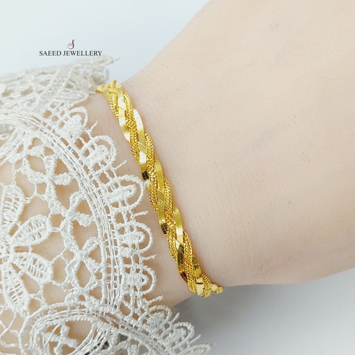 21K Gold Fancy Bracelet by Saeed Jewelry - Image 6