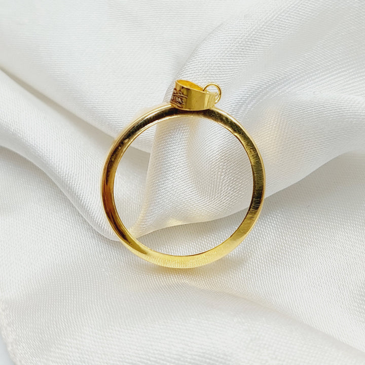 18K Gold Rashadi Frame Pendant by Saeed Jewelry - Image 3