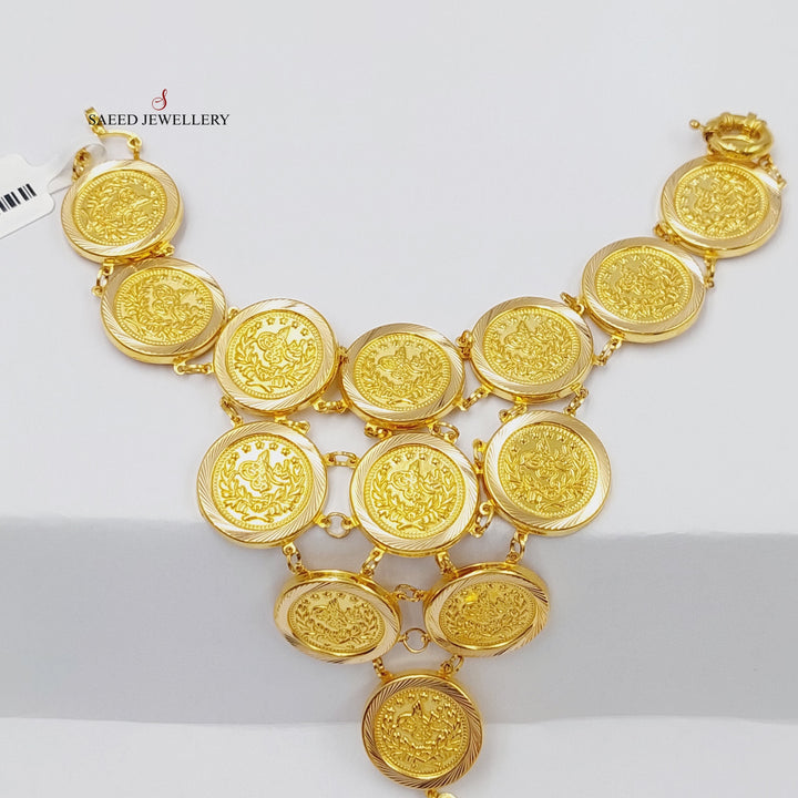 21K Gold Rashadi Hand Bracelet by Saeed Jewelry - Image 4
