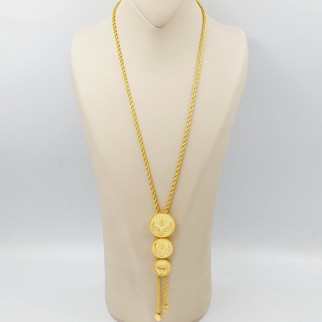 21K Gold Rashadi Necklace by Saeed Jewelry - Image 4