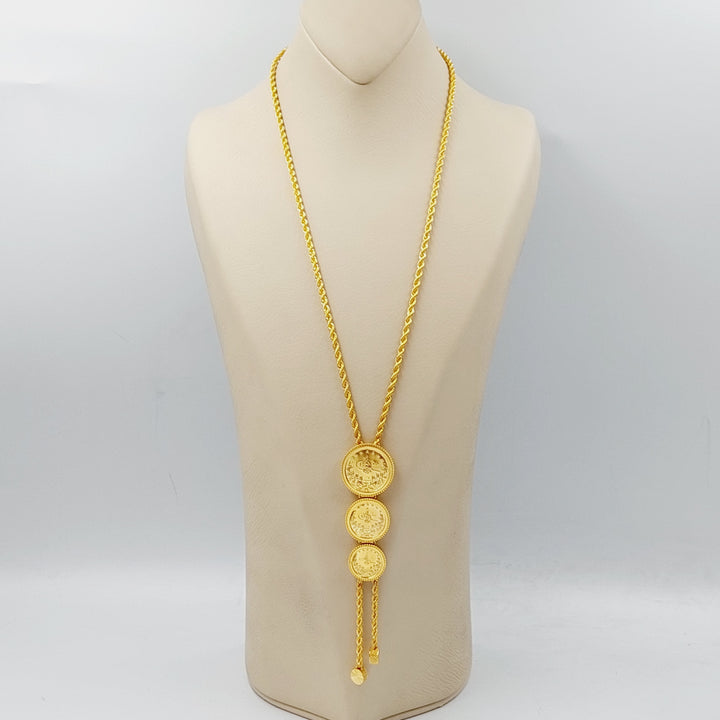 21K Gold Rashadi Necklace by Saeed Jewelry - Image 6