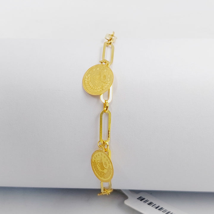 18K Gold Rashadi Paperclip Bracelet by Saeed Jewelry - Image 4