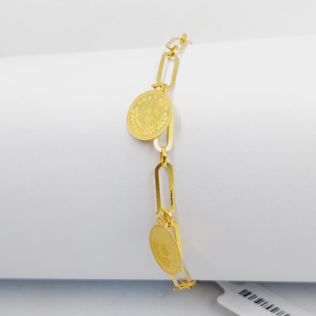 18K Gold Rashadi Paperclip Bracelet by Saeed Jewelry - Image 5
