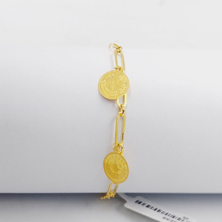 18K Gold Rashadi Paperclip Bracelet by Saeed Jewelry - Image 1