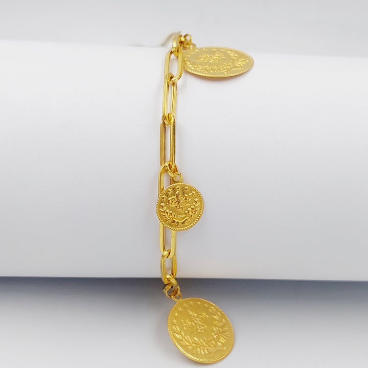 21K Gold Rashadi Paperclip Bracelet by Saeed Jewelry - Image 1