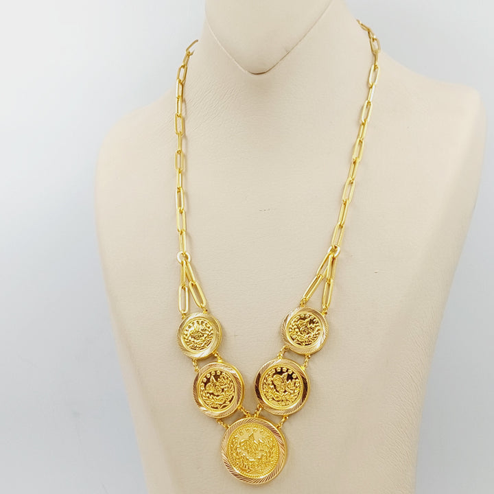 Rashadi Paperclip Necklace  Made Of 21K Yellow Gold by Saeed Jewelry-28820