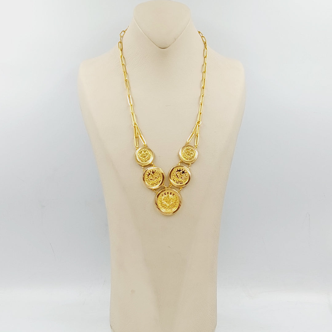 Rashadi Paperclip Necklace  Made Of 21K Yellow Gold by Saeed Jewelry-28820