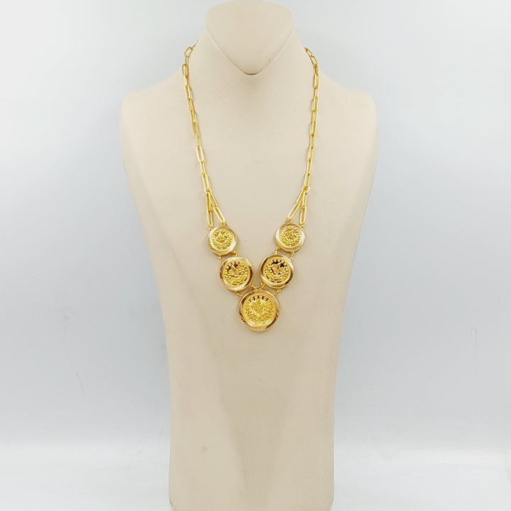 Rashadi Paperclip Necklace  Made Of 21K Yellow Gold by Saeed Jewelry-28820