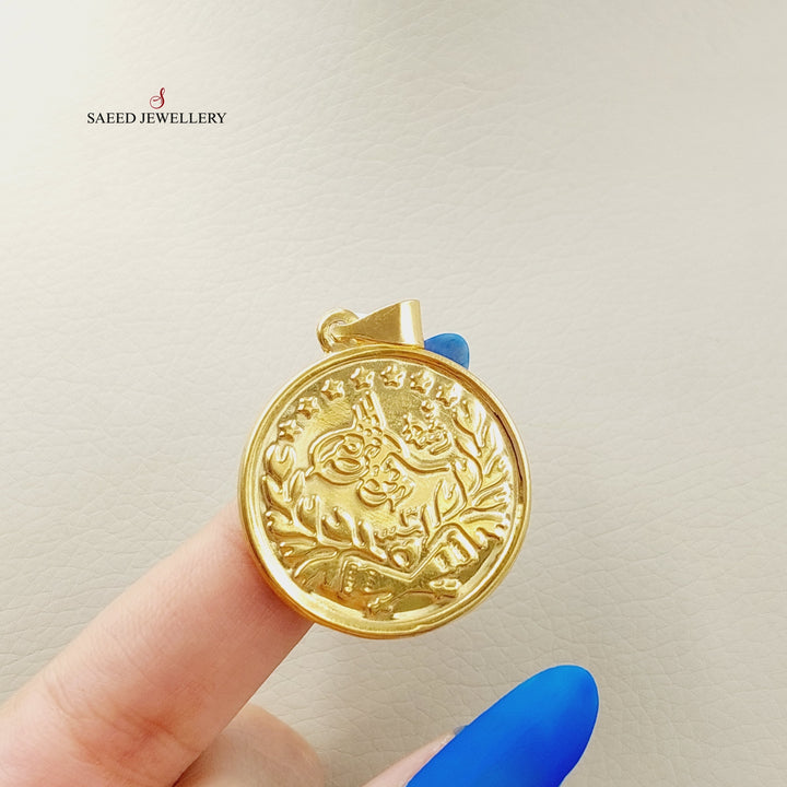 21K Gold Rashadi Pendant by Saeed Jewelry - Image 2